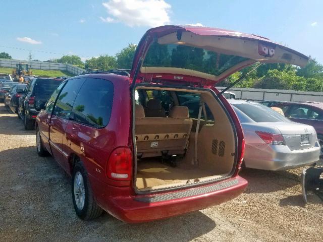 1C4GP54G7XB555654 - 1999 CHRYSLER TOWN & COU RED photo 3