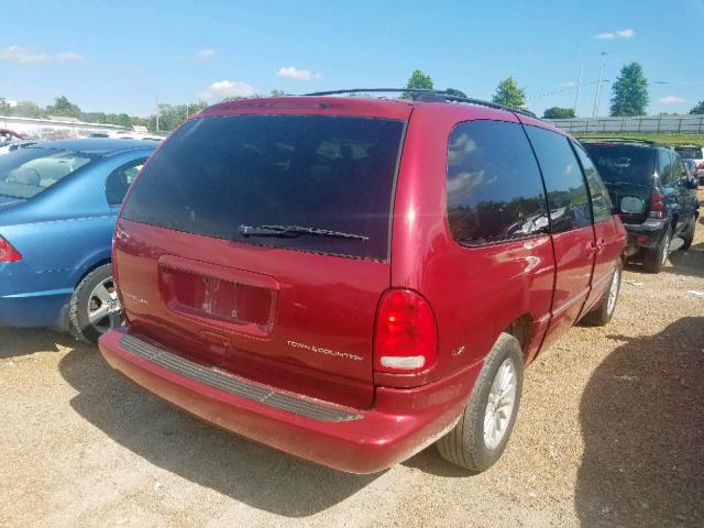 1C4GP54G7XB555654 - 1999 CHRYSLER TOWN & COU RED photo 4