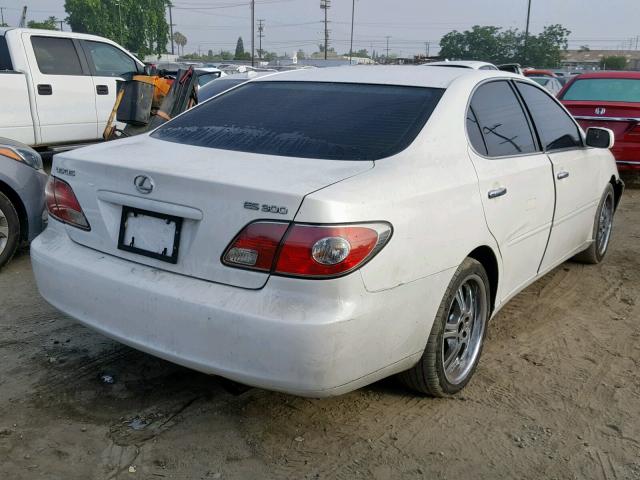 JTHBF30G930097403 - 2003 LEXUS ES 300 WHITE photo 4