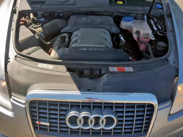 WAUKH74F98N065417 - 2008 AUDI A6 AVANT Q GRAY photo 7