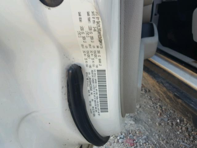 1J8HG58N46C285605 - 2006 JEEP COMMANDER WHITE photo 10