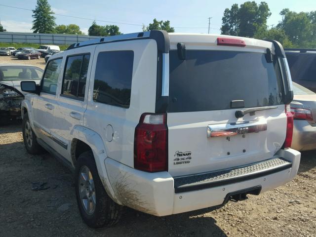 1J8HG58N46C285605 - 2006 JEEP COMMANDER WHITE photo 3