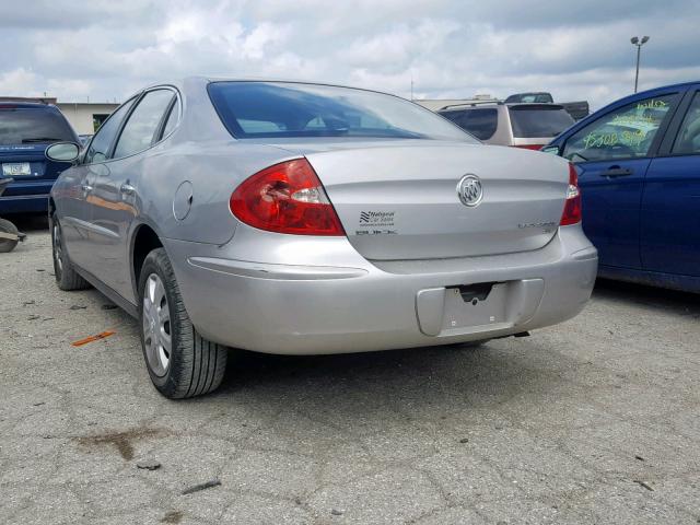 2G4WC552971235225 - 2007 BUICK LACROSSE C SILVER photo 3