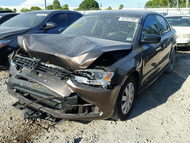 3VW1K7AJ0EM366752 - 2014 VOLKSWAGEN JETTA BASE 黑色 照片 2