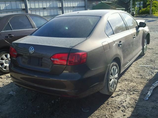 3VW1K7AJ0EM366752 - 2014 VOLKSWAGEN JETTA BASE 黑色 照片 4