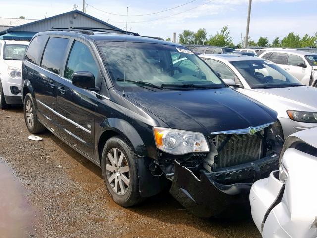 2A8HR54X49R642200 - 2009 CHRYSLER TOWN & COU BLACK photo 1