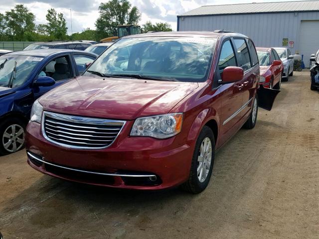 2C4RC1BG7DR620788 - 2013 CHRYSLER TOWN & COU RED photo 2