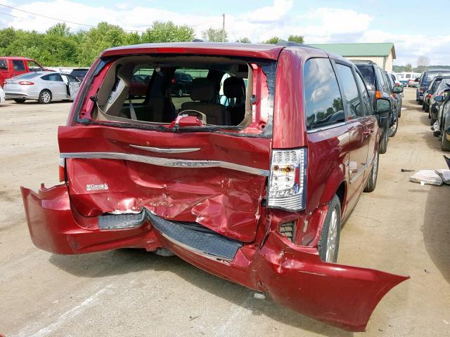 2C4RC1BG7DR620788 - 2013 CHRYSLER TOWN & COU RED photo 4