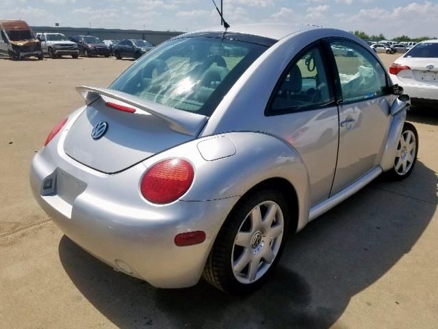 3VWDD21C21M464803 - 2001 VOLKSWAGEN NEW BEETLE SILVER photo 4