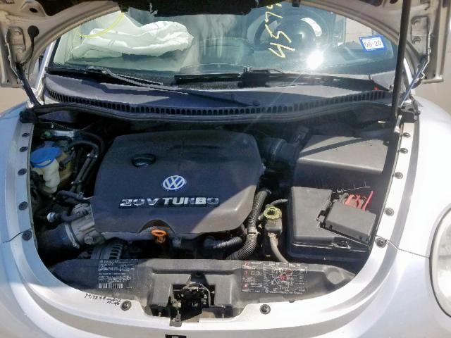 3VWDD21C21M464803 - 2001 VOLKSWAGEN NEW BEETLE SILVER photo 7