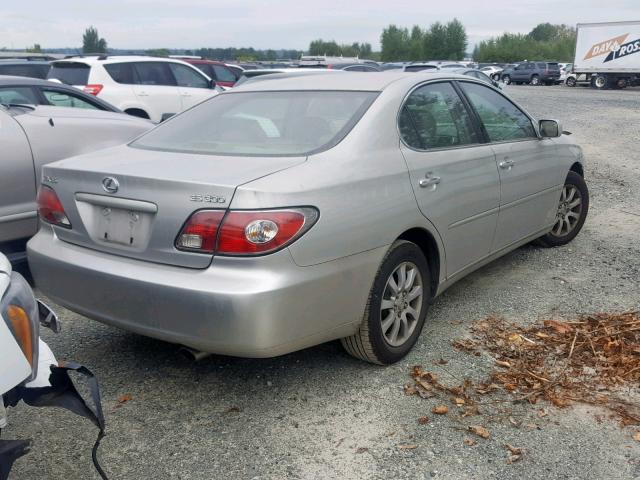 JTHBF30G536019696 - 2003 LEXUS ES 300 GRAY photo 4