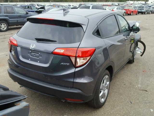 3CZRU6H58HG705984 - 2017 HONDA HR-V EX GRAY photo 4