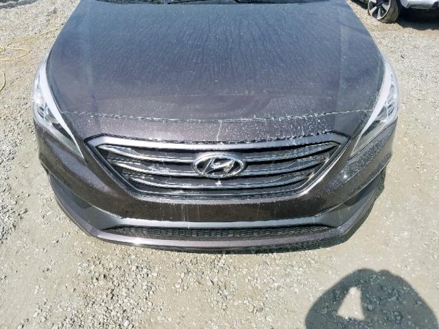 5NPE34AF7GH418043 - 2016 HYUNDAI SONATA SPO BROWN photo 7