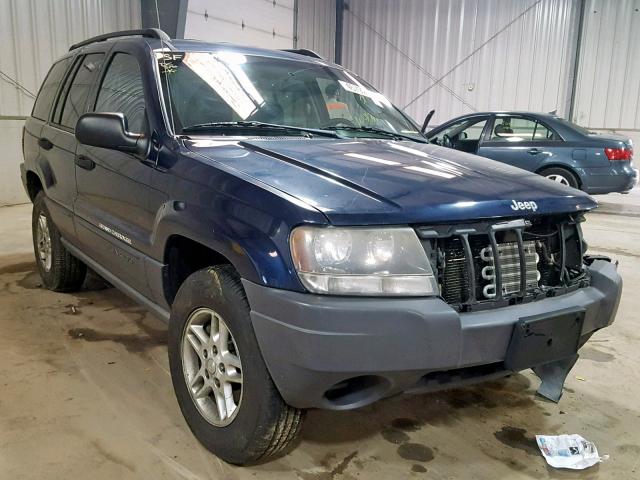 1J4GW48S14C296896 - 2004 JEEP GRAND CHER BLUE photo 1