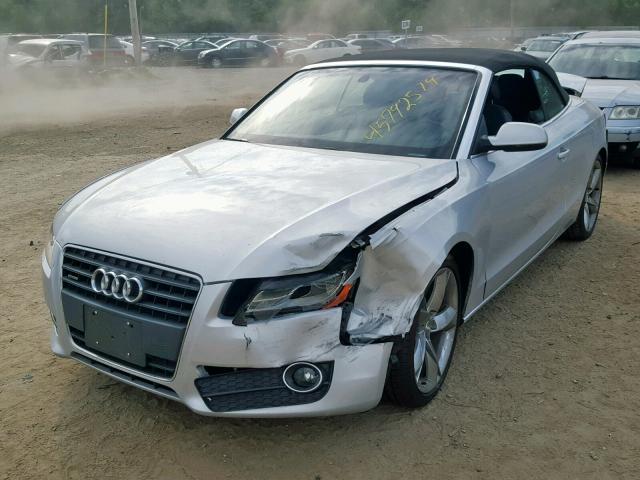 WAULFAFH6CN001267 - 2012 AUDI A5 PREMIUM SILVER photo 2