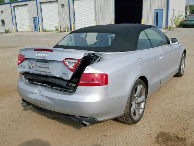 WAULFAFH6CN001267 - 2012 AUDI A5 PREMIUM SILVER photo 4