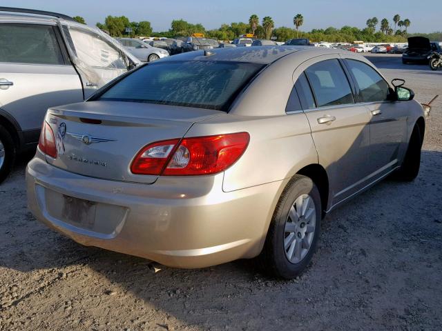 1C3LC46K08N107234 - 2008 CHRYSLER SEBRING LX GOLD photo 4