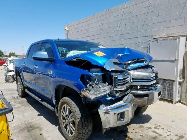 5TFAY5F15HX642713 - 2017 TOYOTA TUNDRA CRE BLUE photo 1