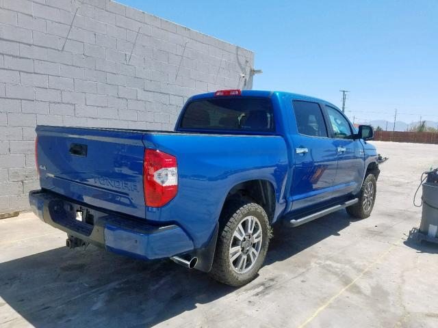 5TFAY5F15HX642713 - 2017 TOYOTA TUNDRA CRE BLUE photo 4