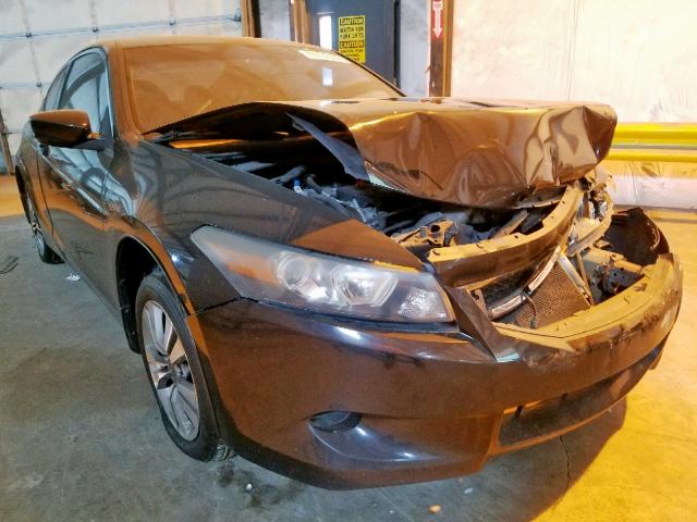 1HGCS128X8A016147 - 2008 HONDA ACCORD EXL BLACK photo 1