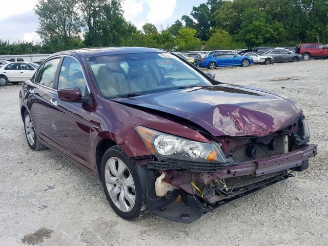 1HGCP36859A051588 - 2009 HONDA ACCORD EXL BURGUNDY photo 1