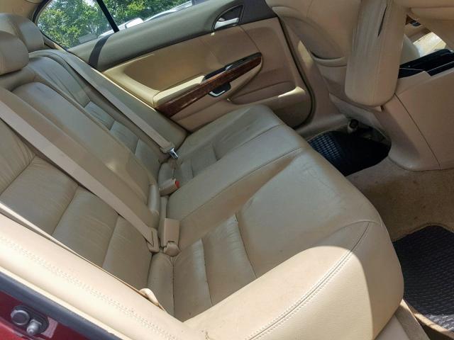 1HGCP36859A051588 - 2009 HONDA ACCORD EXL BURGUNDY photo 6