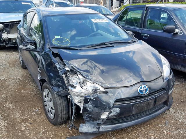 JTDKDTB31D1044921 - 2013 TOYOTA PRIUS C BLACK photo 1