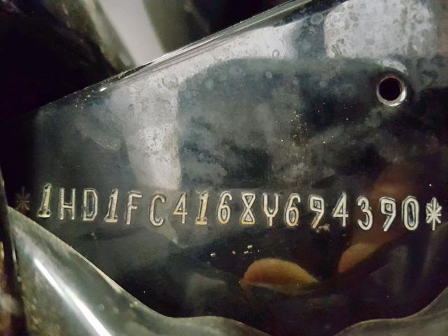 1HD1FC4168Y694390 - 2008 HARLEY-DAVIDSON FLHTCUI BLACK photo 10