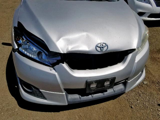 2T1KE40E49C012586 - 2009 TOYOTA COROLLA MA SILVER photo 9