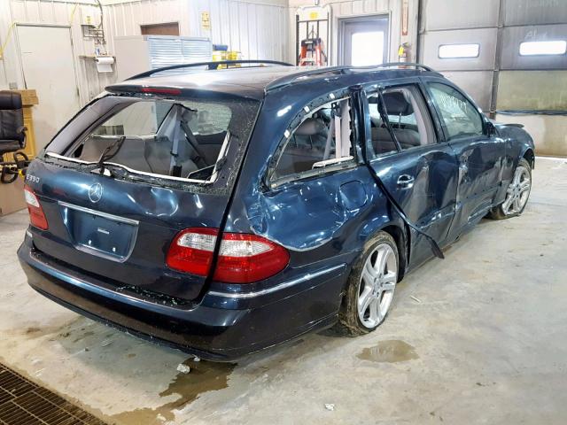 WDBUH87J66X188643 - 2006 MERCEDES-BENZ E 350 4MAT BLUE photo 4