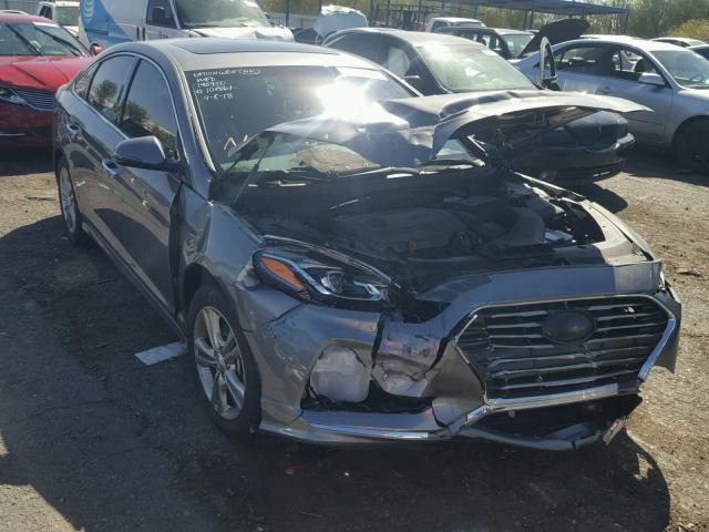 5NPE34AF9JH656144 - 2018 HYUNDAI SONATA SPO GRAY photo 1