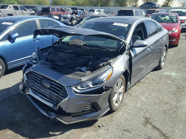 5NPE34AF9JH656144 - 2018 HYUNDAI SONATA SPO GRAY photo 2