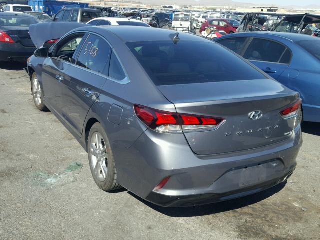 5NPE34AF9JH656144 - 2018 HYUNDAI SONATA SPO GRAY photo 3