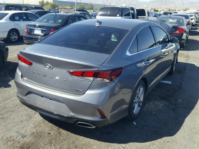 5NPE34AF9JH656144 - 2018 HYUNDAI SONATA SPO GRAY photo 4