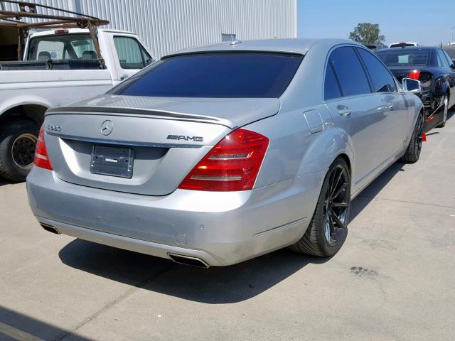 WDDNG7BB2BA367896 - 2011 MERCEDES-BENZ S 550 SILVER photo 4