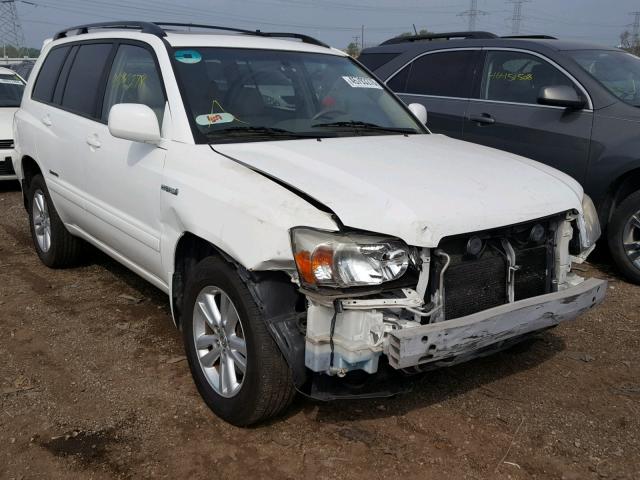 JTEDW21A160014819 - 2006 TOYOTA HIGHLANDER WHITE photo 1