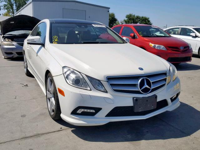 WDDKJ7CB1AF047912 - 2010 MERCEDES-BENZ E 550 WHITE photo 1