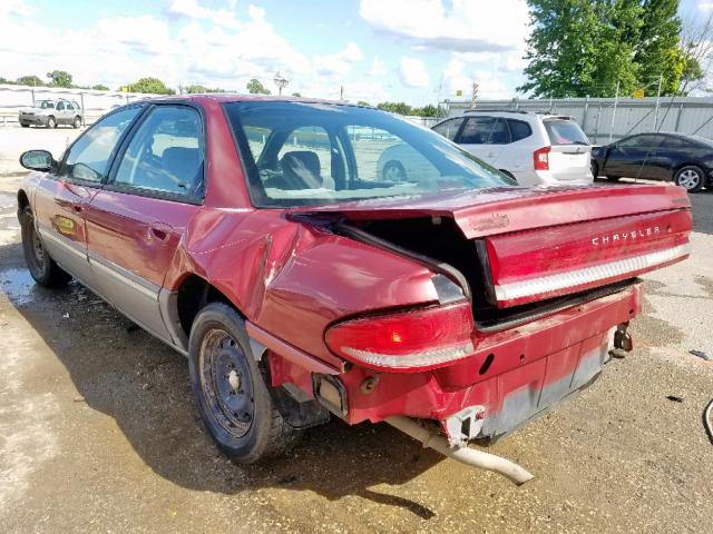 1C3HD56T0SF672845 - 1995 CHRYSLER CONCORDE RED photo 3