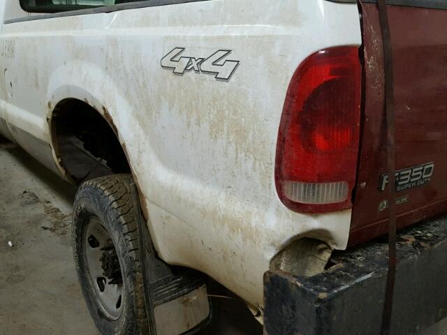 1FTWW31P75EB37811 - 2005 FORD F350 SRW S WHITE photo 9