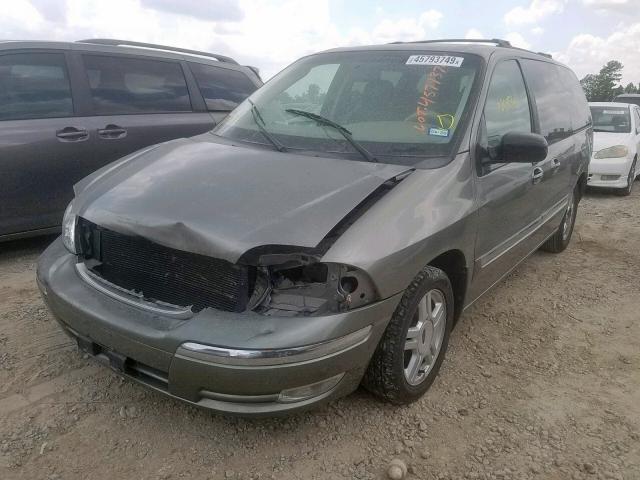 2FMZA52402BA47608 - 2002 FORD WINDSTAR S GREEN photo 2