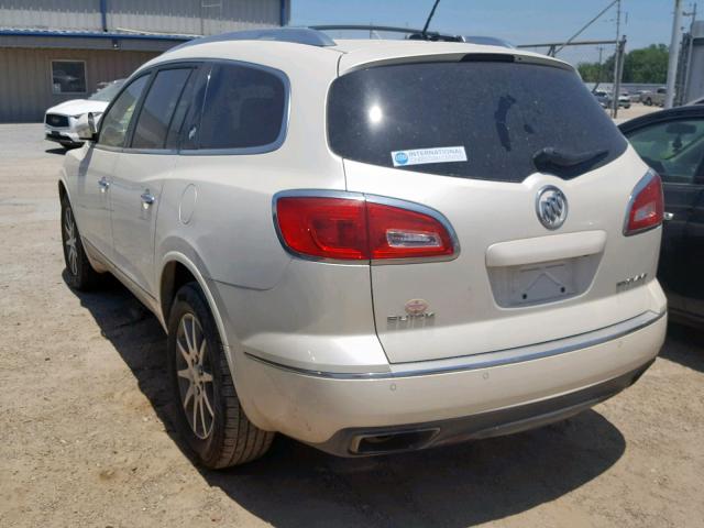 5GAKRCKD3DJ234098 - 2013 BUICK ENCLAVE WHITE photo 3