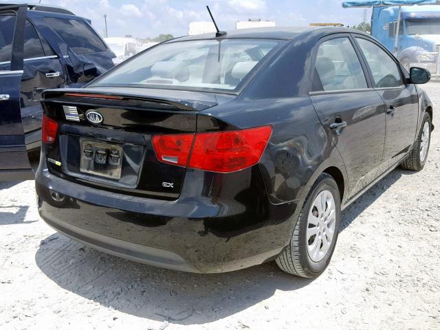 KNAFU4A28B5419237 - 2011 KIA FORTE EX BLACK photo 4