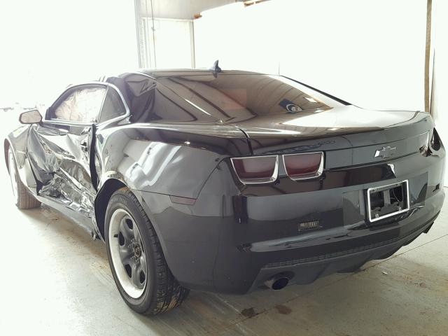 2G1FA1EV1A9215629 - 2010 CHEVROLET CAMARO LS BLACK photo 3