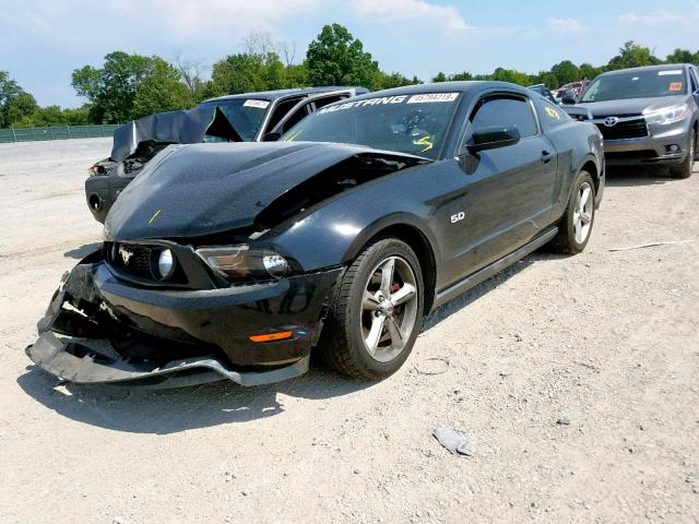 1ZVBP8CF3C5227657 - 2012 FORD MUSTANG GT BLACK photo 2