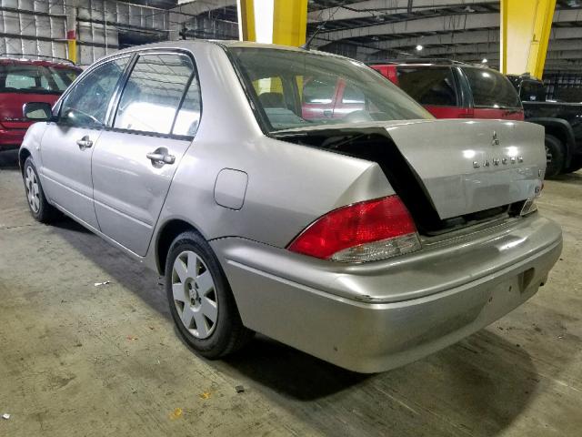 JA3AJ26E92U057176 - 2002 MITSUBISHI LANCER ES SILVER photo 3