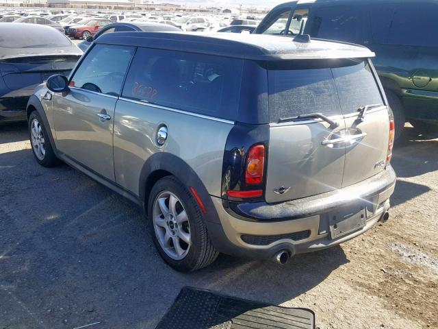 WMWMM335X9TP93217 - 2009 MINI COOPER S C GRAY photo 3