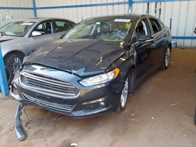 3FA6P0K91ER115950 - 2014 FORD FUSION TIT BLACK photo 2