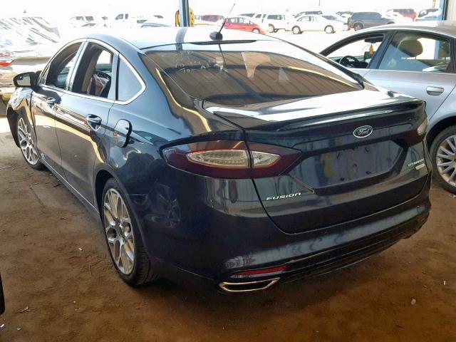 3FA6P0K91ER115950 - 2014 FORD FUSION TIT BLACK photo 3