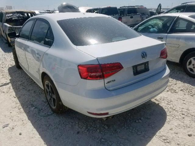 3VW2K7AJ7FM350540 - 2015 VOLKSWAGEN JETTA BASE WHITE photo 3