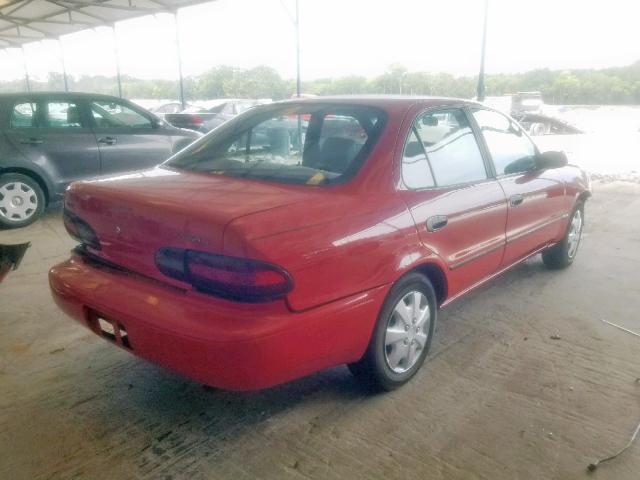 1Y1SK5265SZ007859 - 1995 CHEVROLET PRISM RED photo 4